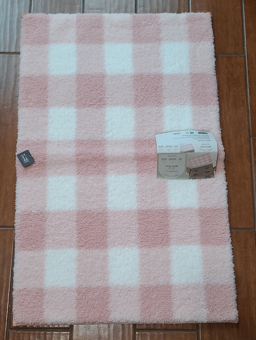 Gingham Buffalo Check Bath Rug